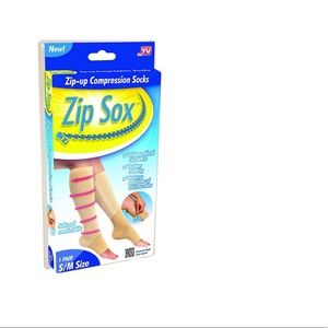 Zip Sox Compression Sock, 2 peaces (One Pair) S/M